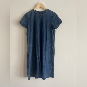 J.Jill Pure Jill indigo t-shirt dress with pockets size S